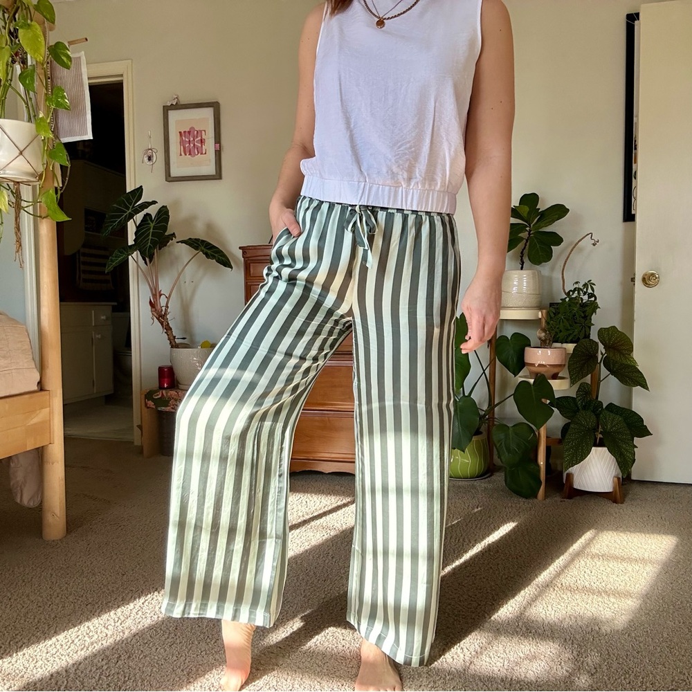 Anthropologie Silk Pants - Picture 2 of 8